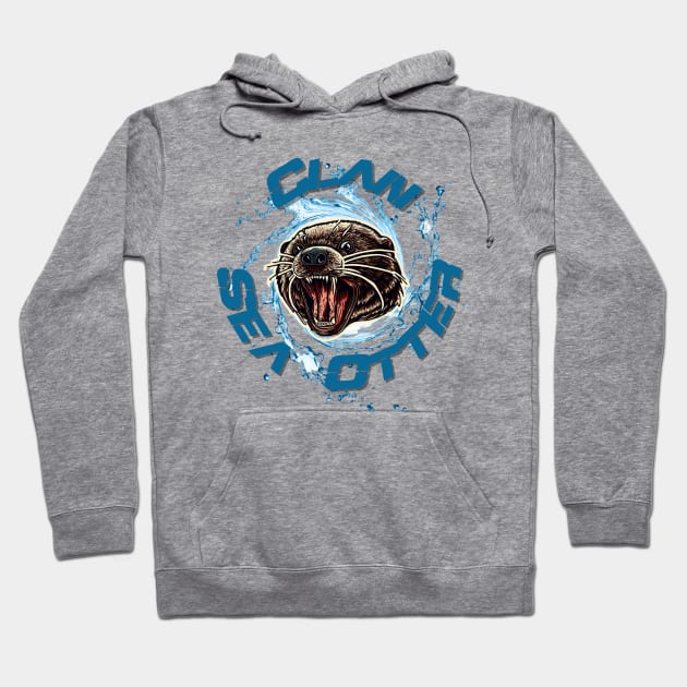 Offical Clan Sea Otter Merchandise Hoodie by AgelessGames